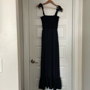 summersalt The Silky Luxe Smocked Maxi Dress - Sea Urchin, Size MD